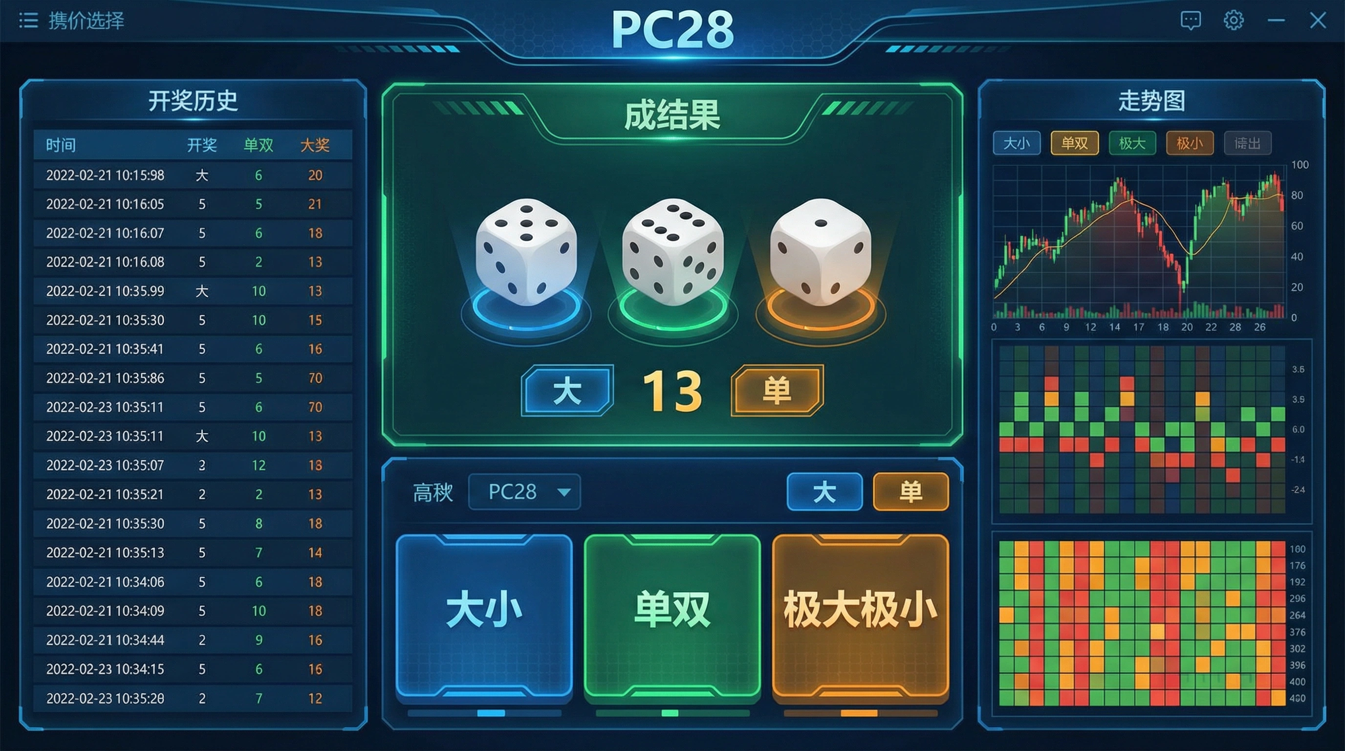 PC28彩票游戏界面